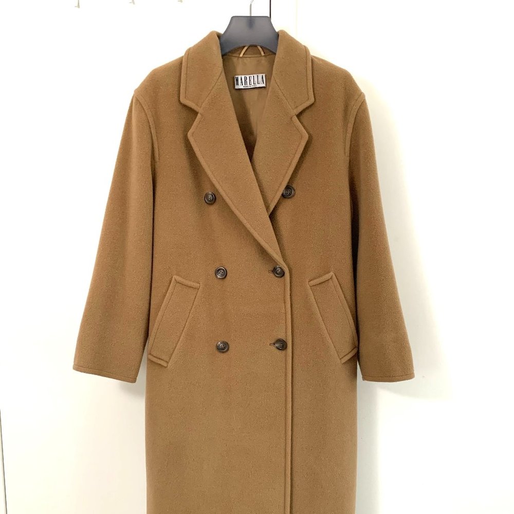 MARELLA (Max Mara group) oversized camel coat US4